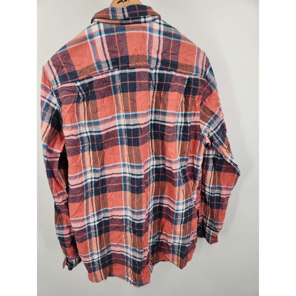 Weatherproof Mens Plaid Flannel Shirt XL Long Sleeve Button Up Casual - Picture 6 of 6